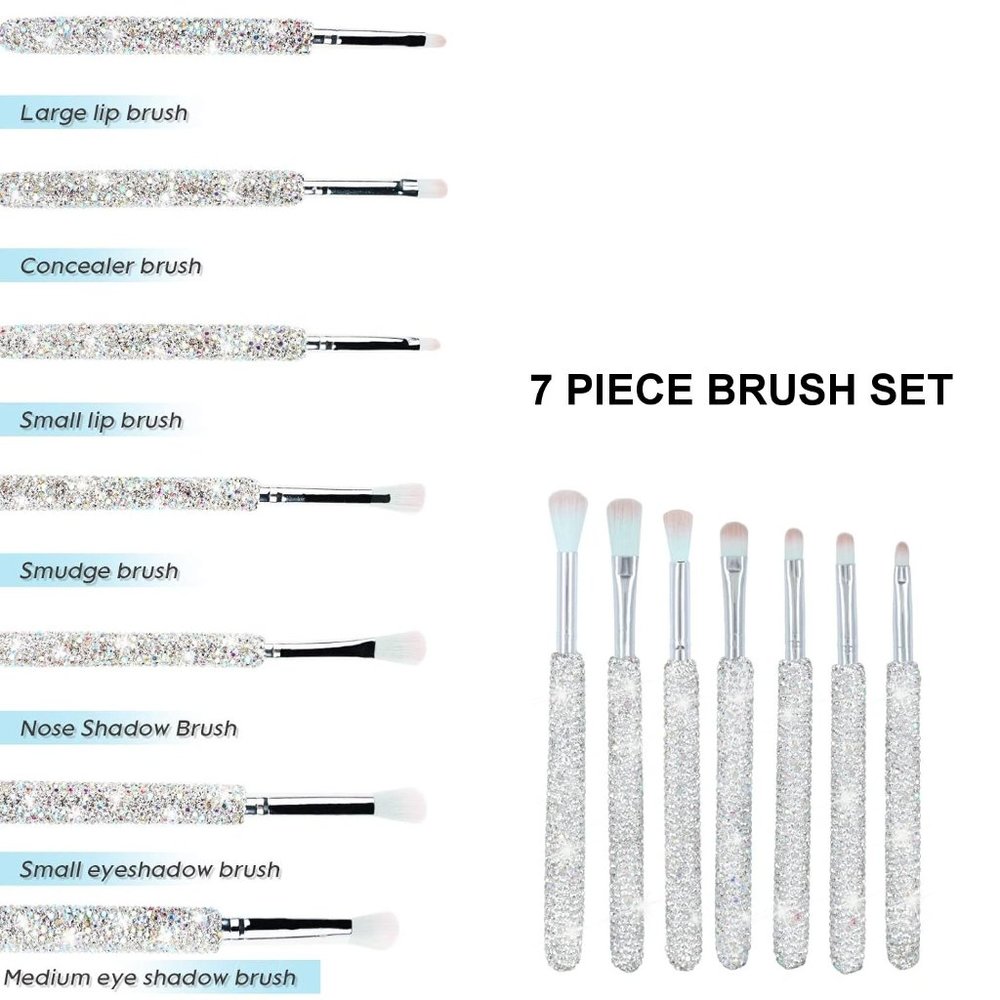 NWT Sparkling Crystal Rhinestone Bling Silver Stocking Stuffers Makeup B… - Picture 12 of 17